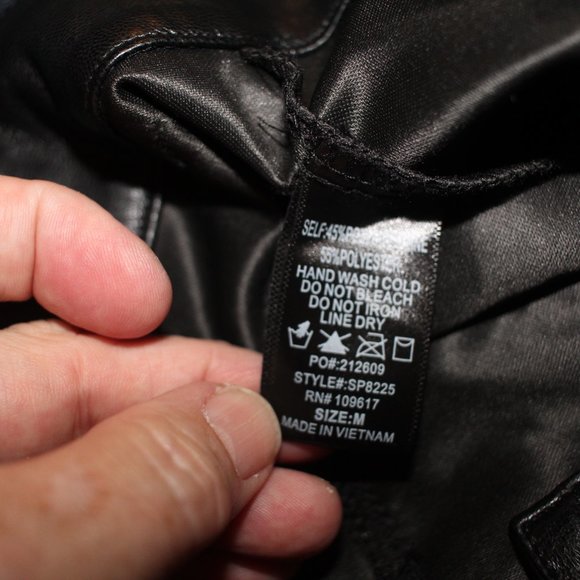 Shine Star NWT Super High Waist Skinny Ankle Leatherette Pants Black Siz… - Picture 12 of 13